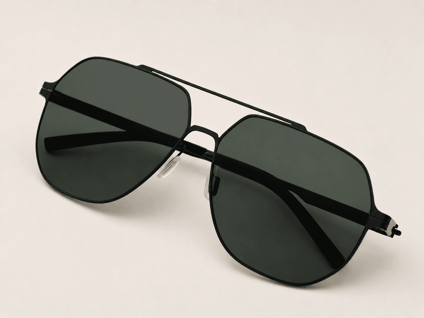 Traverse sunglasses viewed from above with open temples