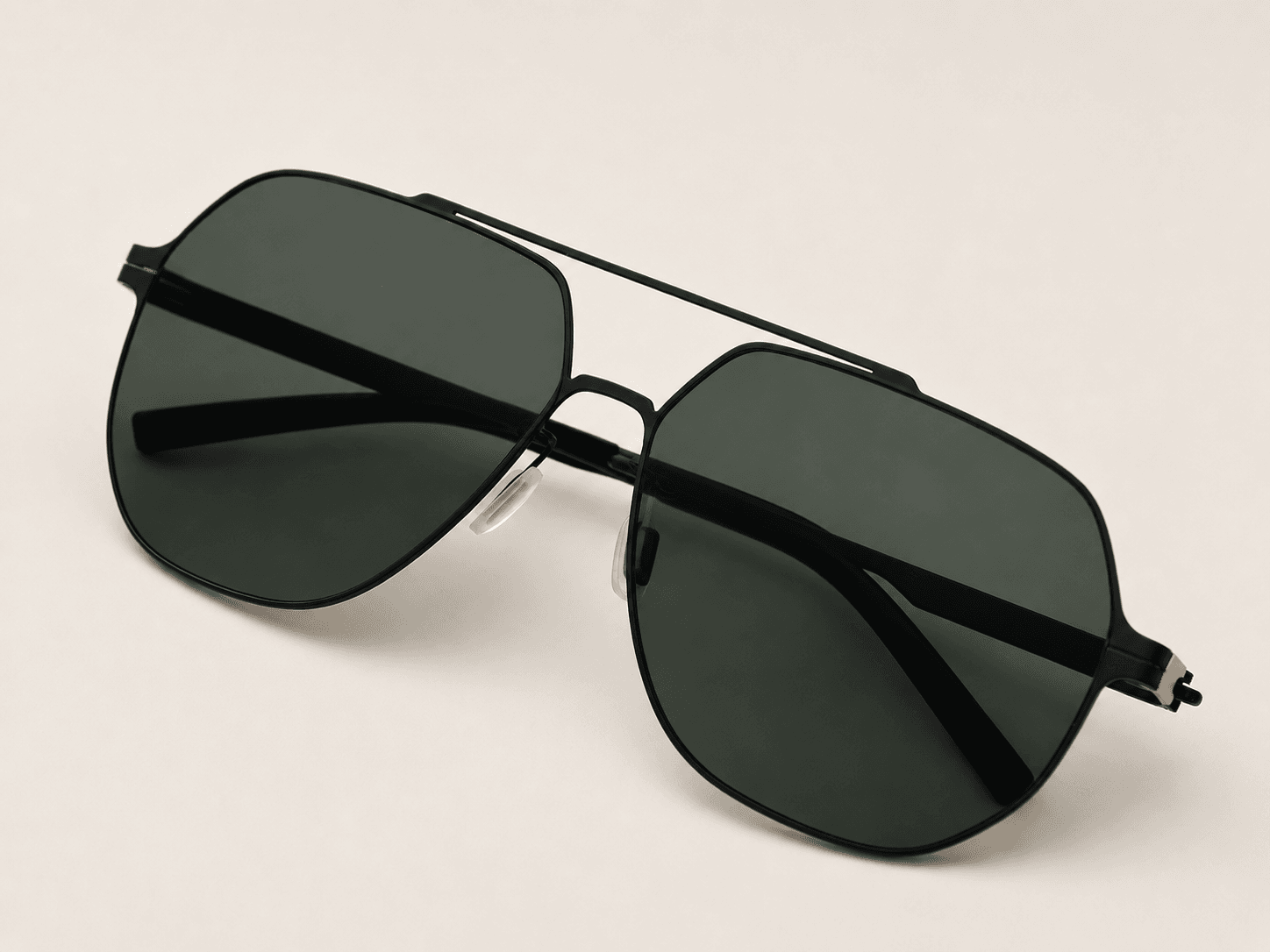 Traverse sunglasses viewed from above with open temples